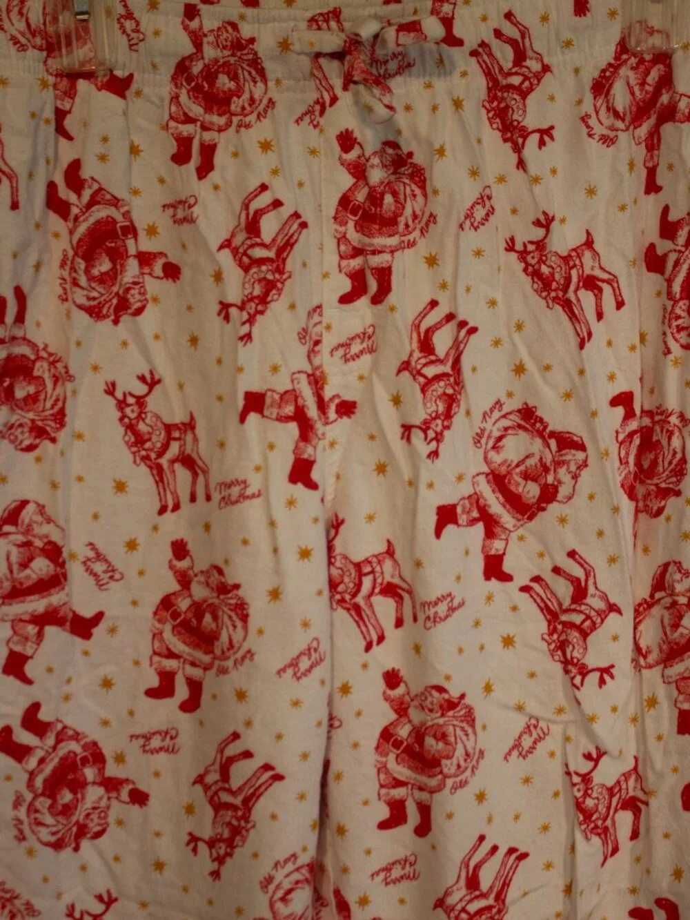 Old Navy Holiday Pajama Pants – XL Tall – Unisex – Santa & Reindeer Print